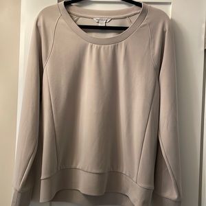 ATHLETA women’s pullover sweatshirt.  Taupe or tan